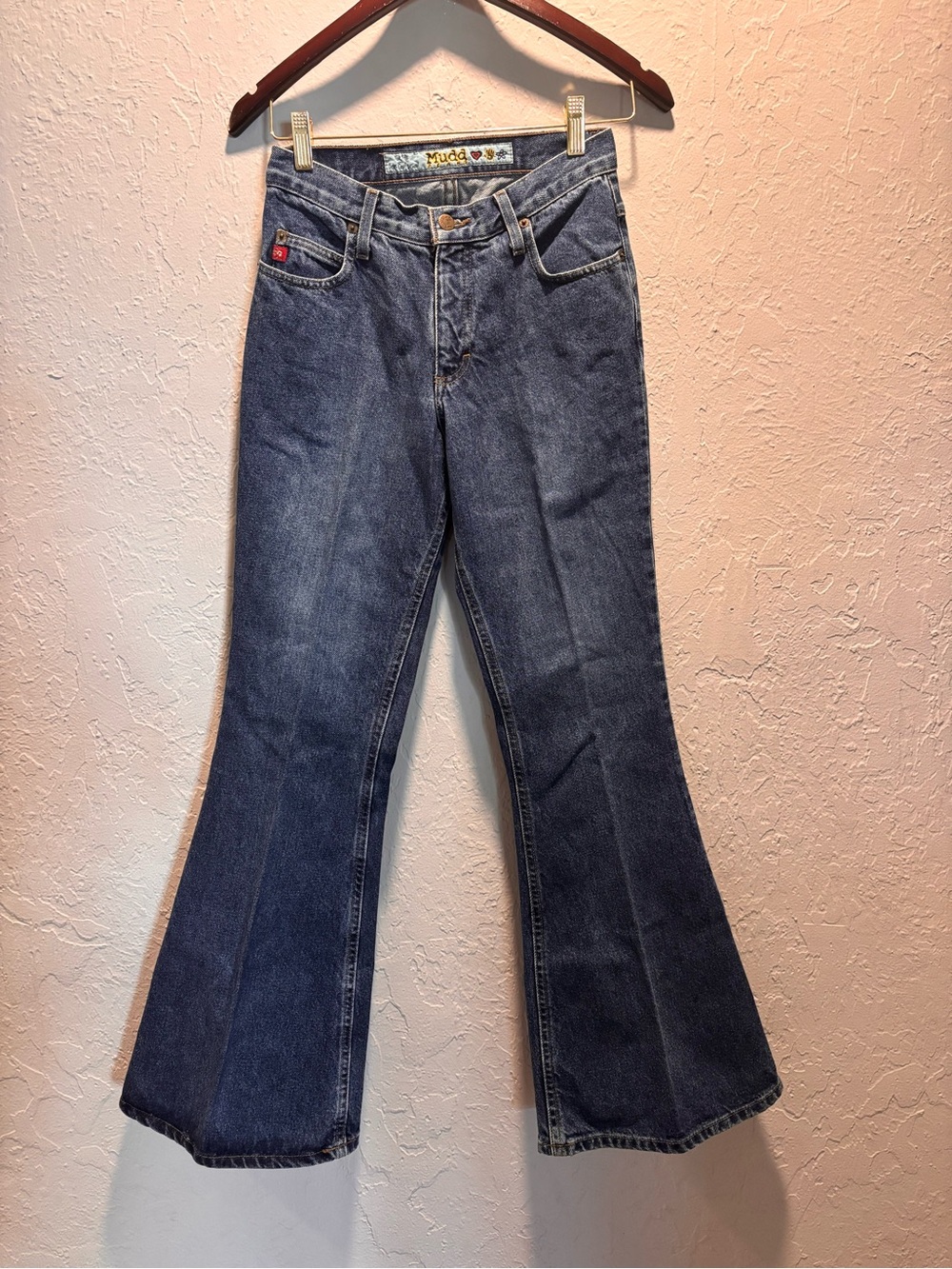 Mudd Y2K Women's Blue Flared High-Rise Jeans Size 26
